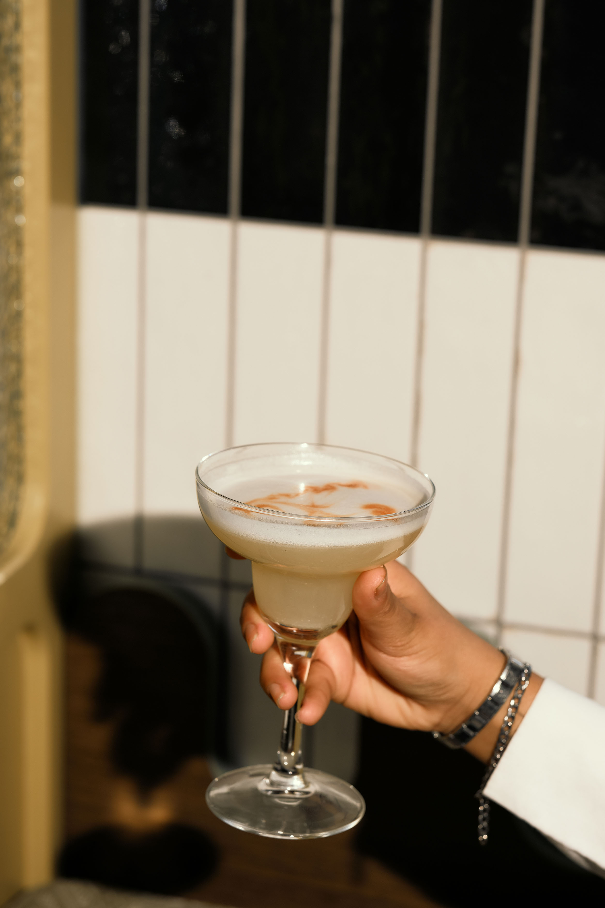 Person holding delicious cocktail at Cantina Valentina Dublin.